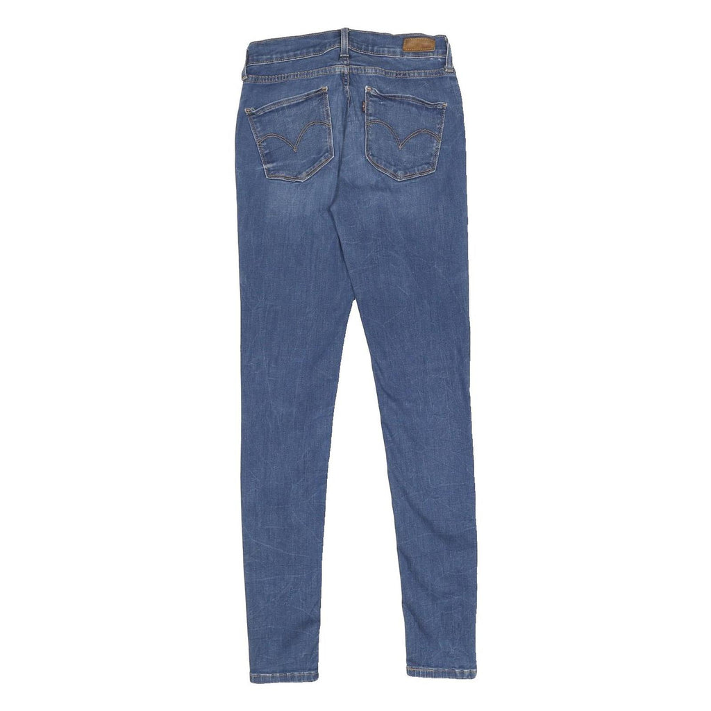 LEVI'S Womens Jeans Blue Slim Skinny Denim Medium W24 L32 Stretch Zip