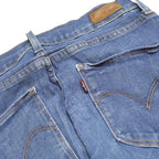 LEVI'S Womens Jeans Blue Slim Skinny Denim Medium W24 L32 Stretch Zip
