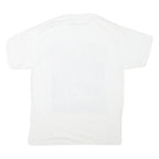 Mens White Space Jam Graphic T-Shirt M Short Sleeve Crew Neck Cartoon Print