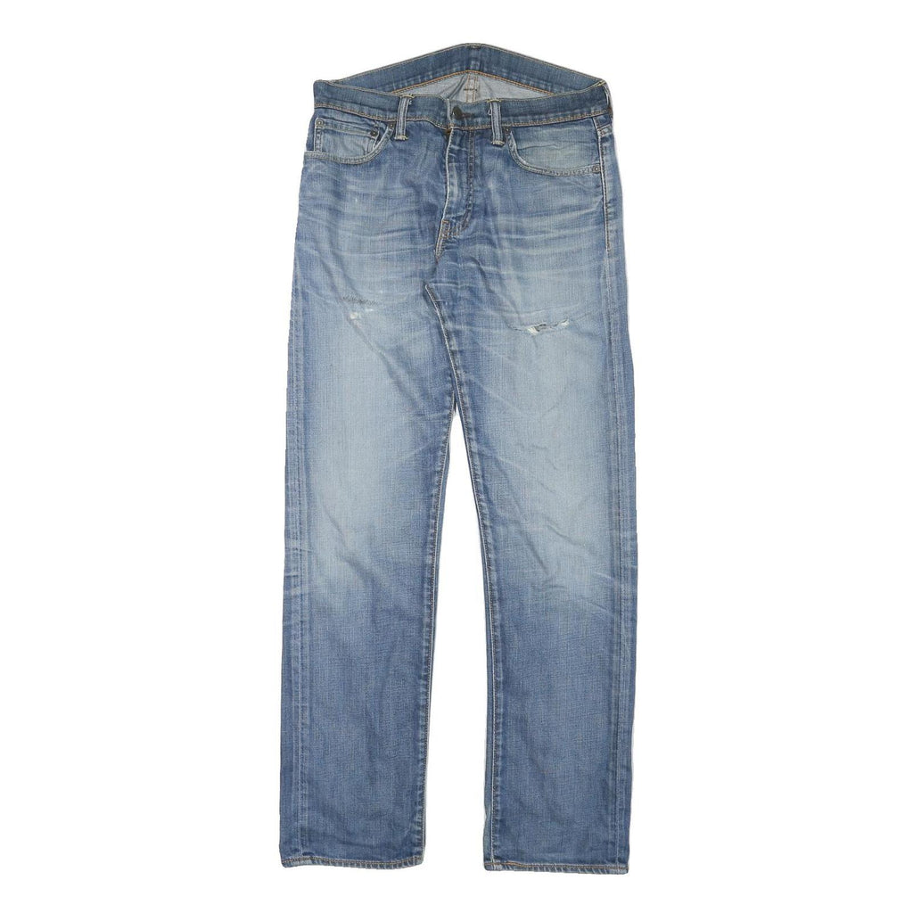 LEVI'S Mens Jeans Blue Regular Straight Denim Light W31 L31 Classic Zip