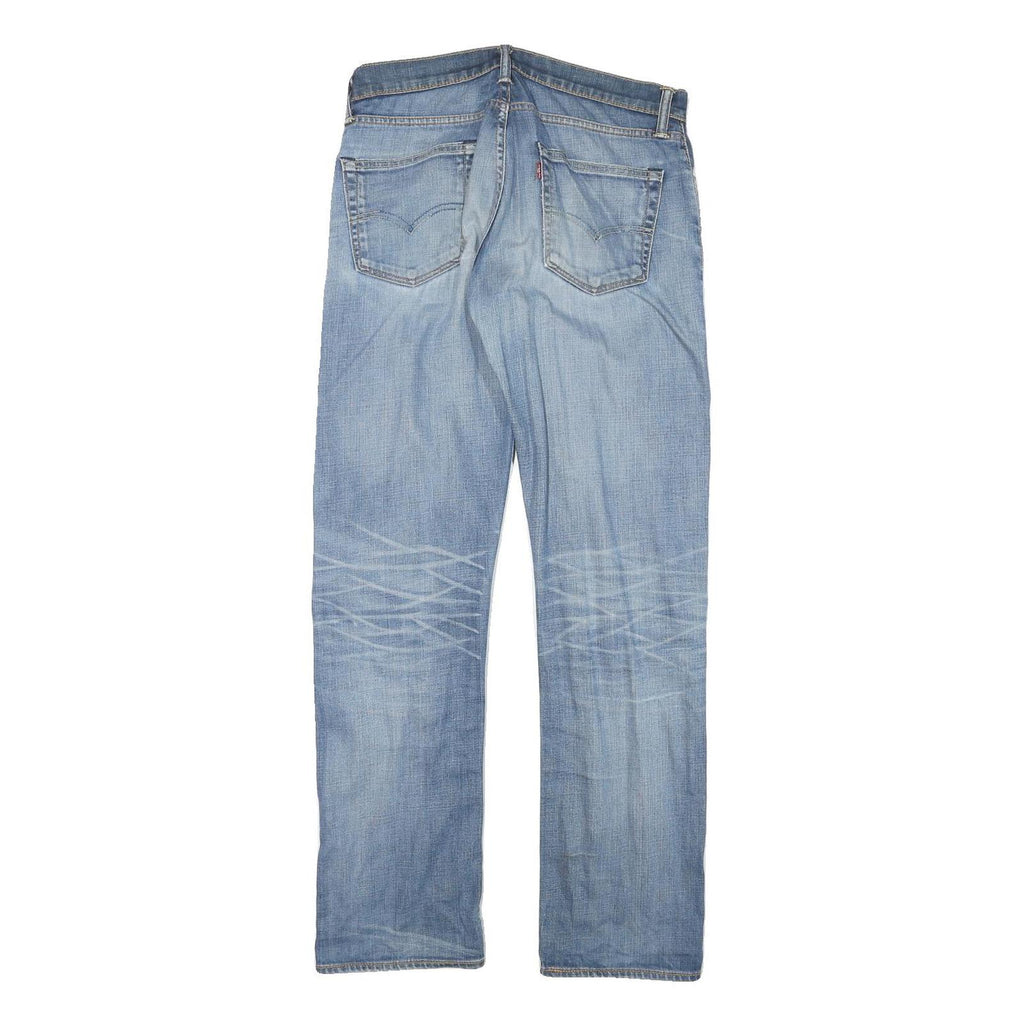 LEVI'S Mens Jeans Blue Regular Straight Denim Light W31 L31 Classic Zip