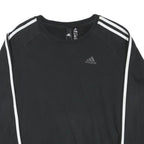 ADIDAS Womens Black Sweatshirt S Crew Neck Cotton Blend Sport Casual