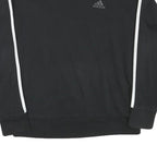 ADIDAS Womens Black Sweatshirt S Crew Neck Cotton Blend Sport Casual