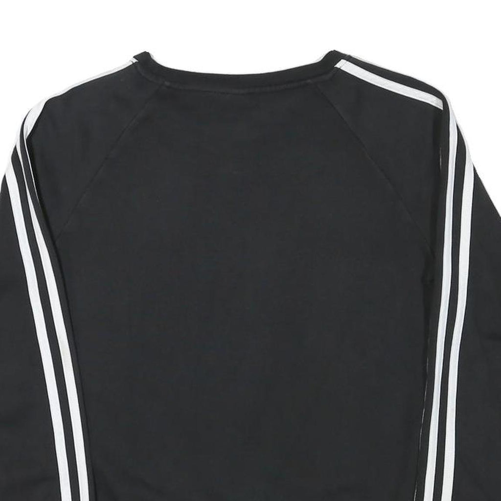 ADIDAS Womens Black Sweatshirt S Crew Neck Cotton Blend Sport Casual
