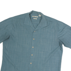 BATICK BAY Mens Blue Shirt XL Cotton Casual Short Sleeve Summer Lightweight