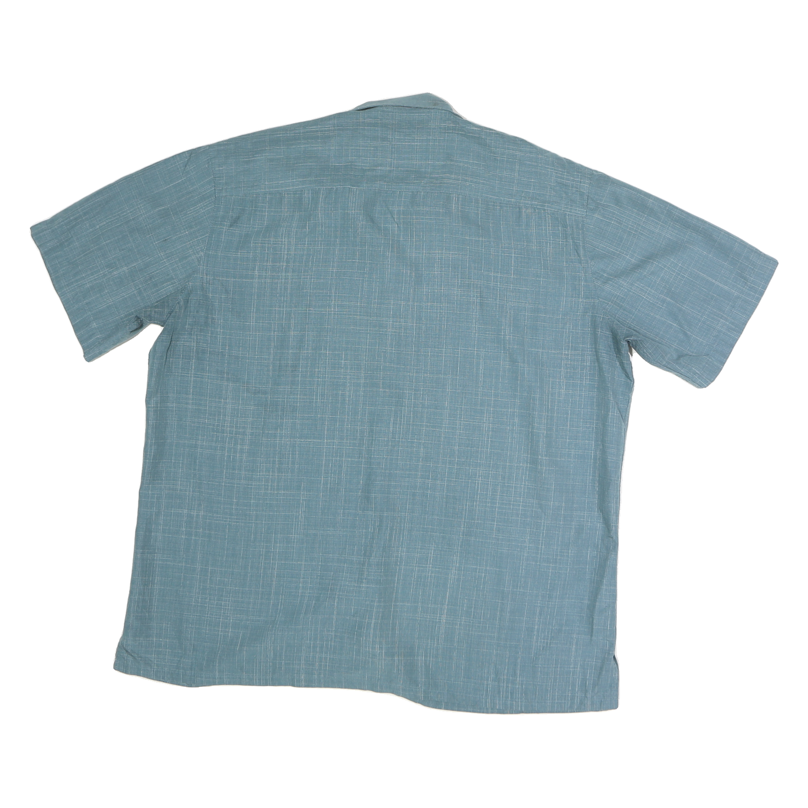 BATICK BAY Mens Blue Shirt XL Cotton Casual Short Sleeve Summer Lightweight