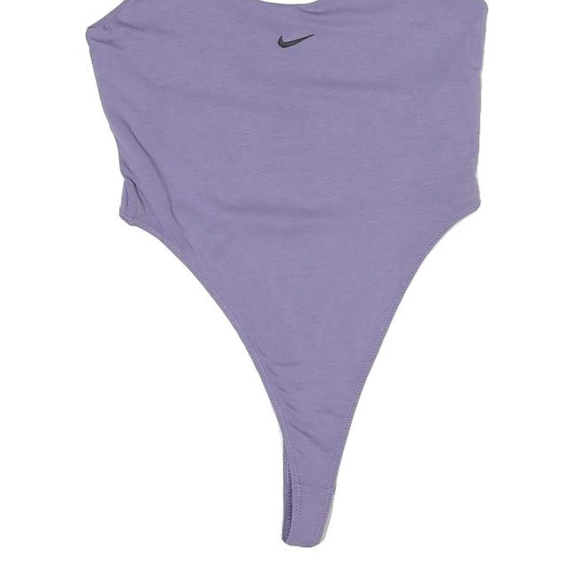 NIKE Womens Purple Slim Vest S Spaghetti Strap Crew Neck Cotton Casual