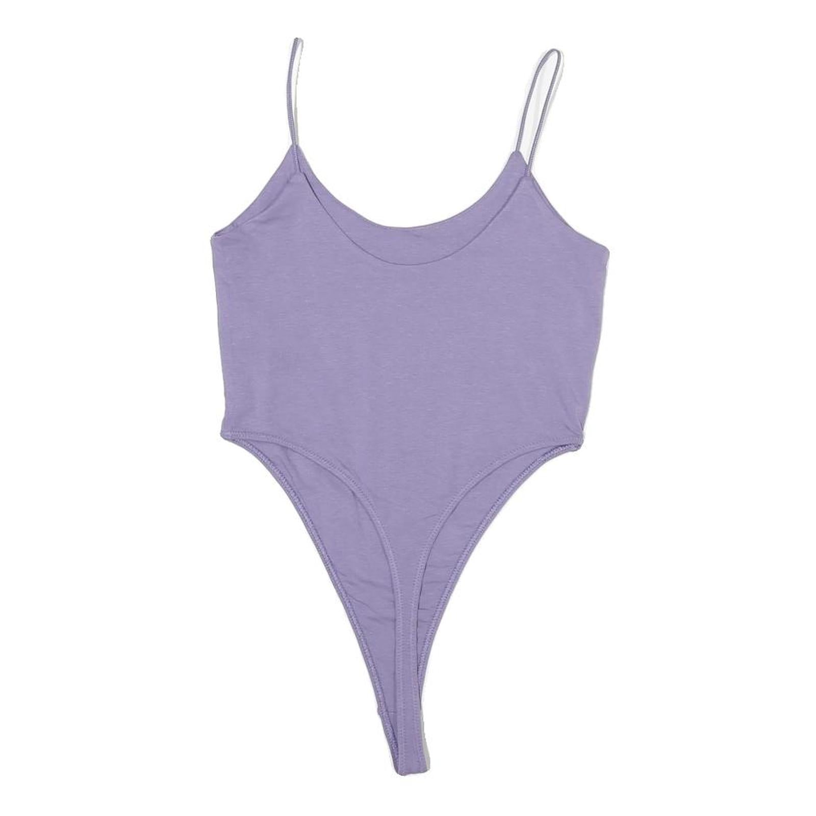 NIKE Womens Purple Slim Vest S Spaghetti Strap Crew Neck Cotton Casual