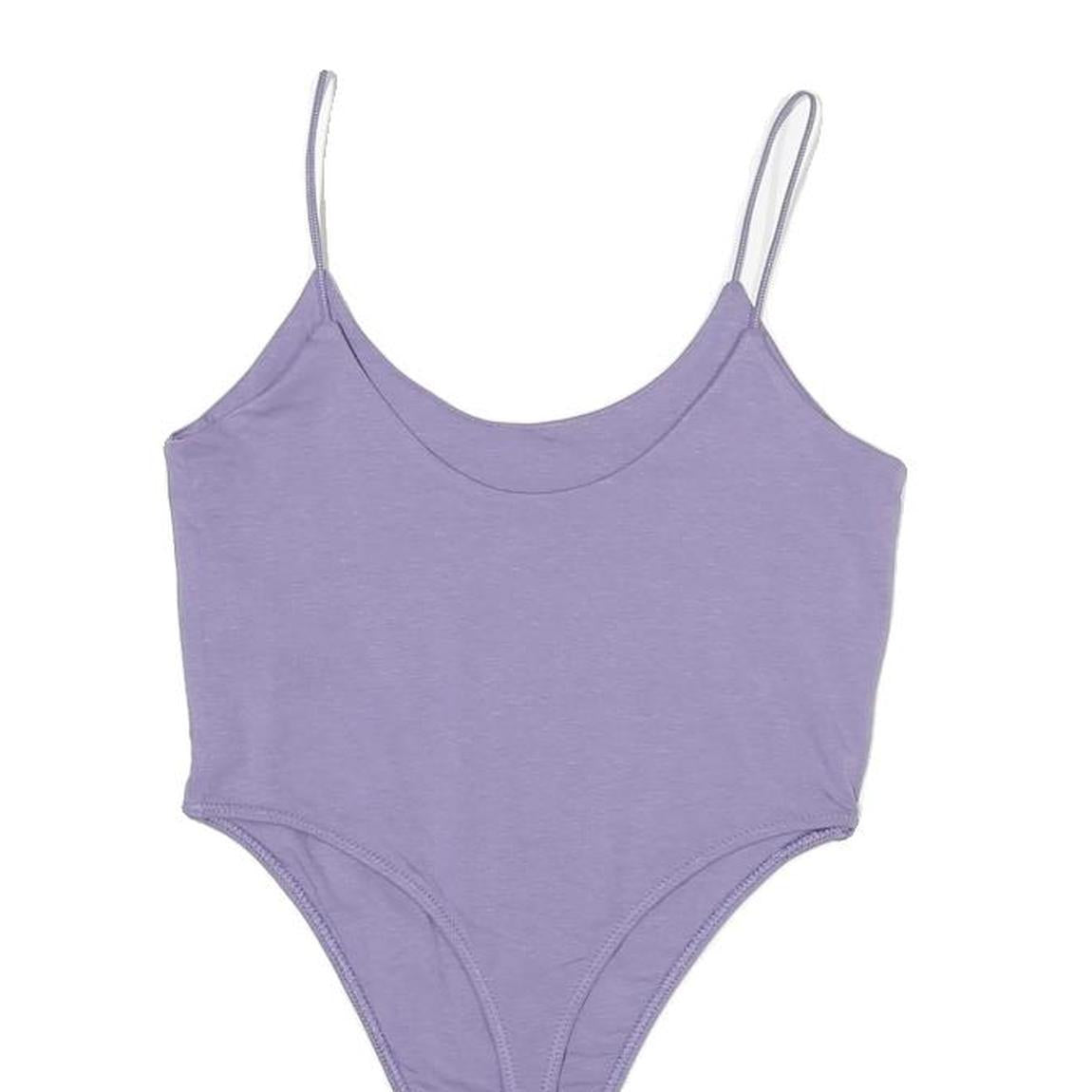 NIKE Womens Purple Slim Vest S Spaghetti Strap Crew Neck Cotton Casual