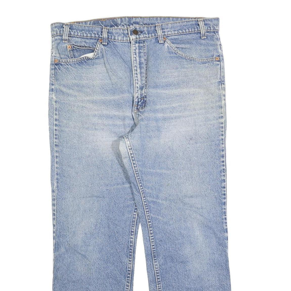 LEVI'S Mens Loose Blue Denim Light W38 L30 Zip Casual Cotton Blend Jeans