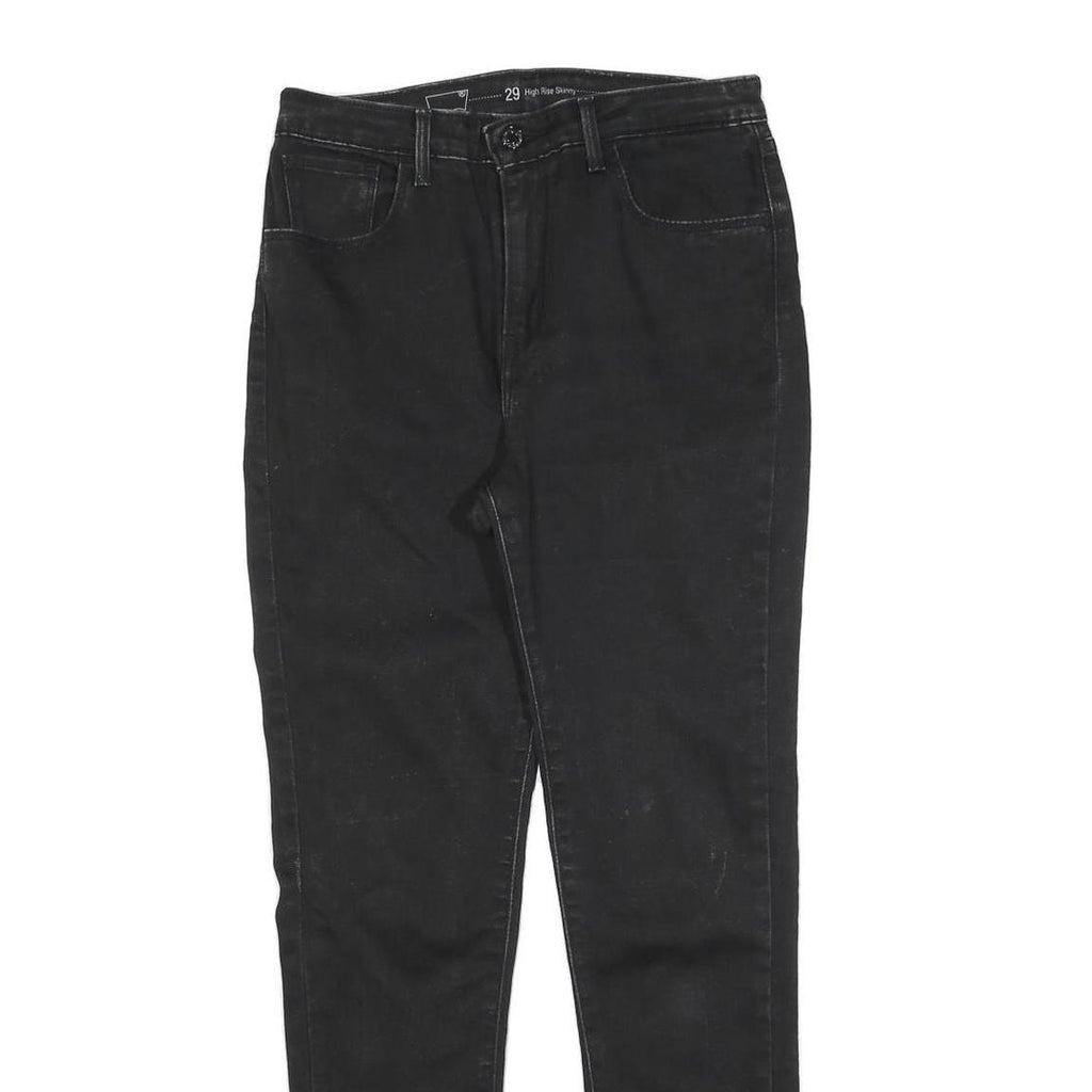 LEVI'S Womens Jeans Black Slim Skinny Denim Medium W29 L30 High Rise Stretch