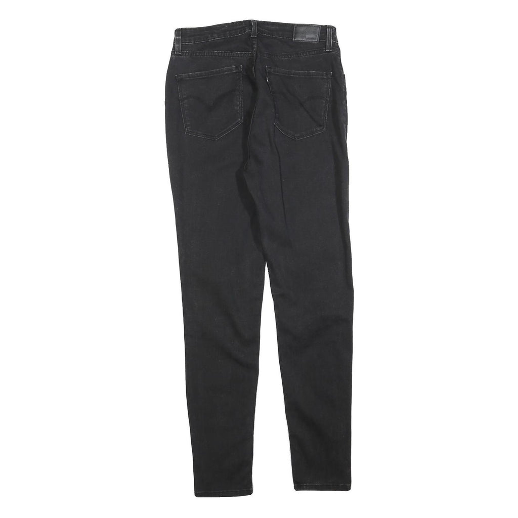 LEVI'S Womens Jeans Black Slim Skinny Denim Medium W29 L30 High Rise Stretch