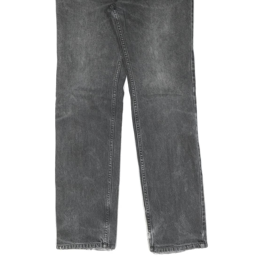 LEVI'S Mens Regular Fit Straight Denim Dark Grey W30 L32 Classic Cotton Zip