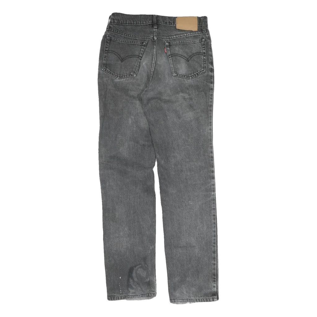 LEVI'S Mens Regular Fit Straight Denim Dark Grey W30 L32 Classic Cotton Zip