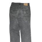 LEVI'S Mens Regular Fit Straight Denim Dark Grey W30 L32 Classic Cotton Zip