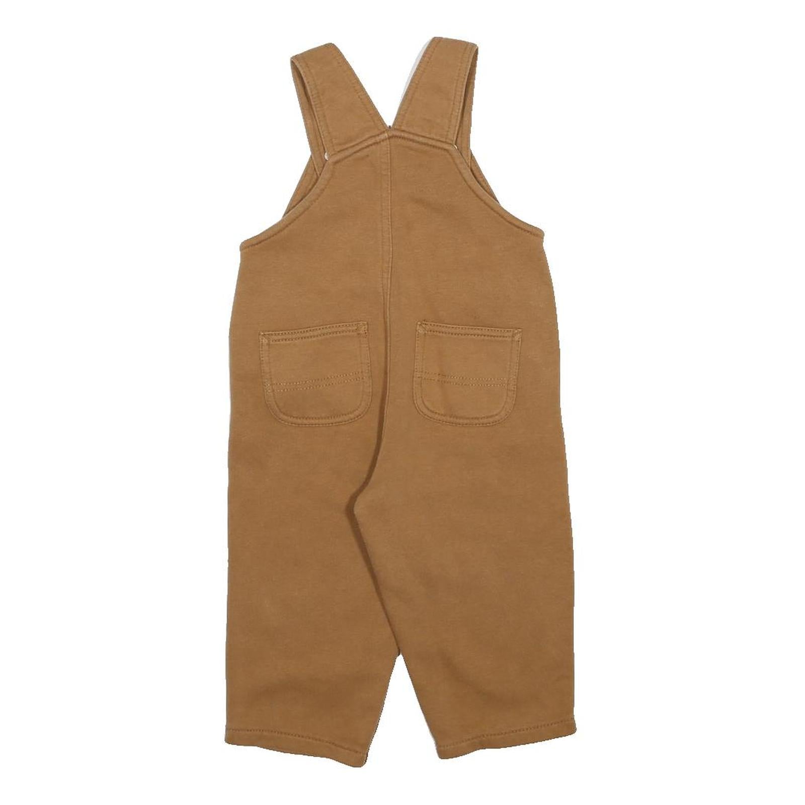 CARHARTT Boys Brown Cotton Blend Dungarees Regular Fit 2Y W22 L11 Kids Overalls