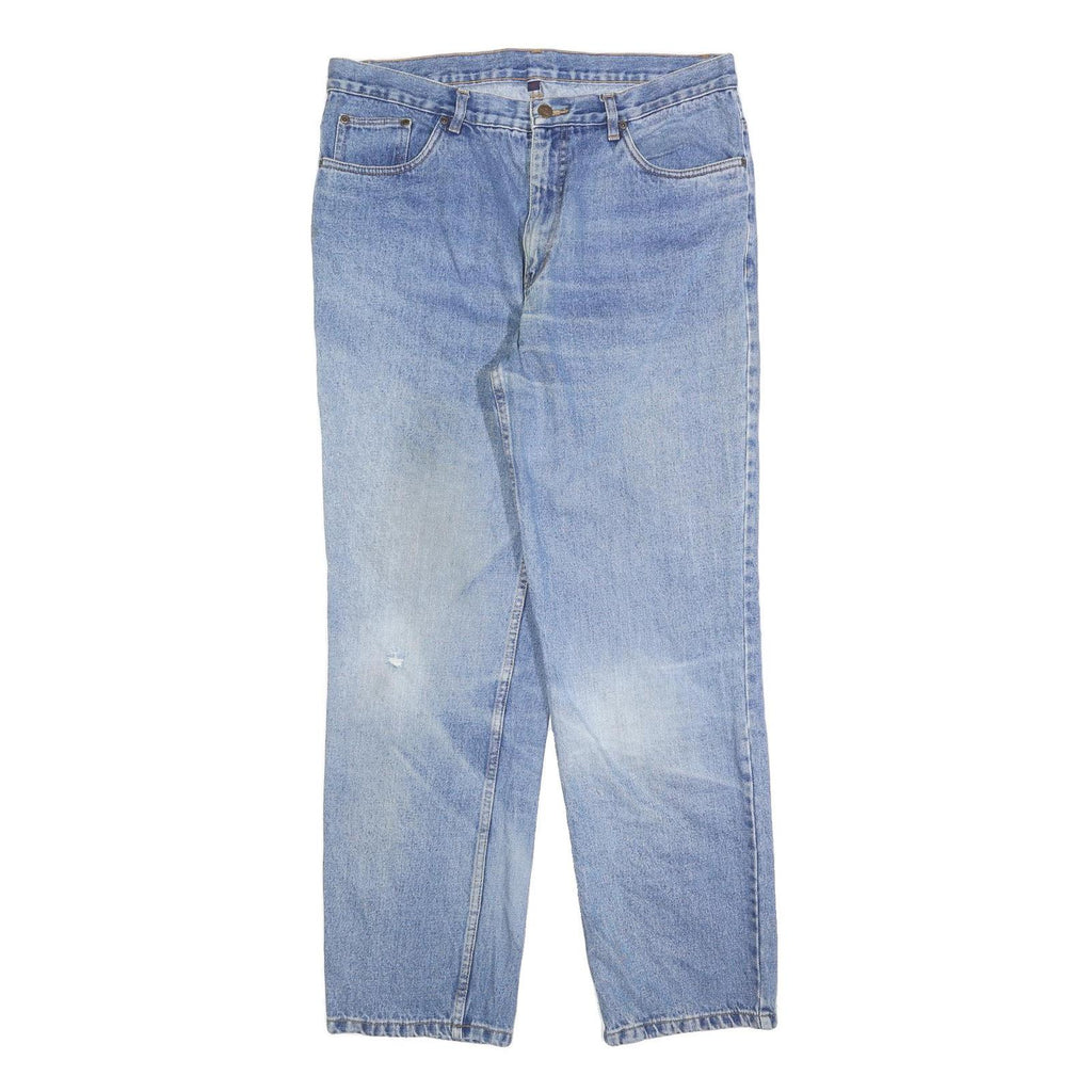 DICKIES Mens Jeans Blue Regular Straight Denim Light W38 L32 Classic Fit