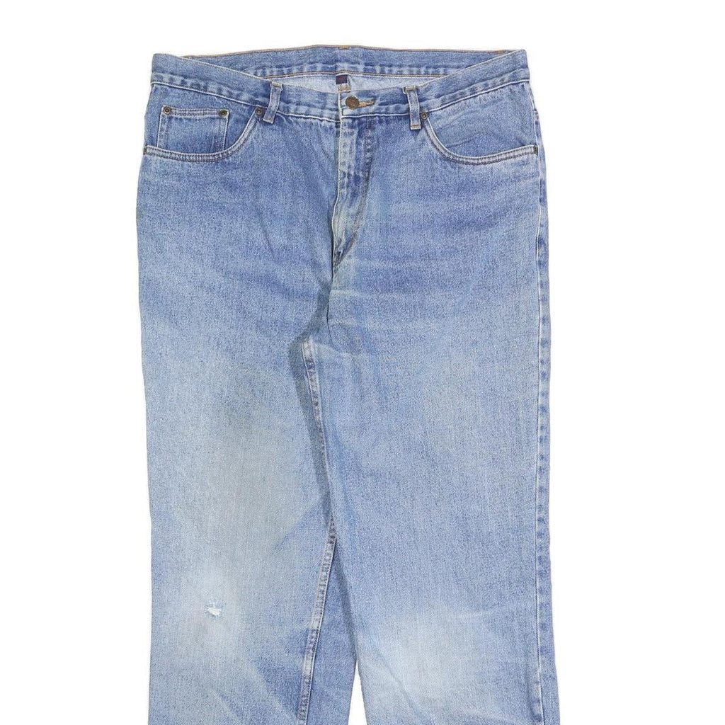 DICKIES Mens Jeans Blue Regular Straight Denim Light W38 L32 Classic Fit