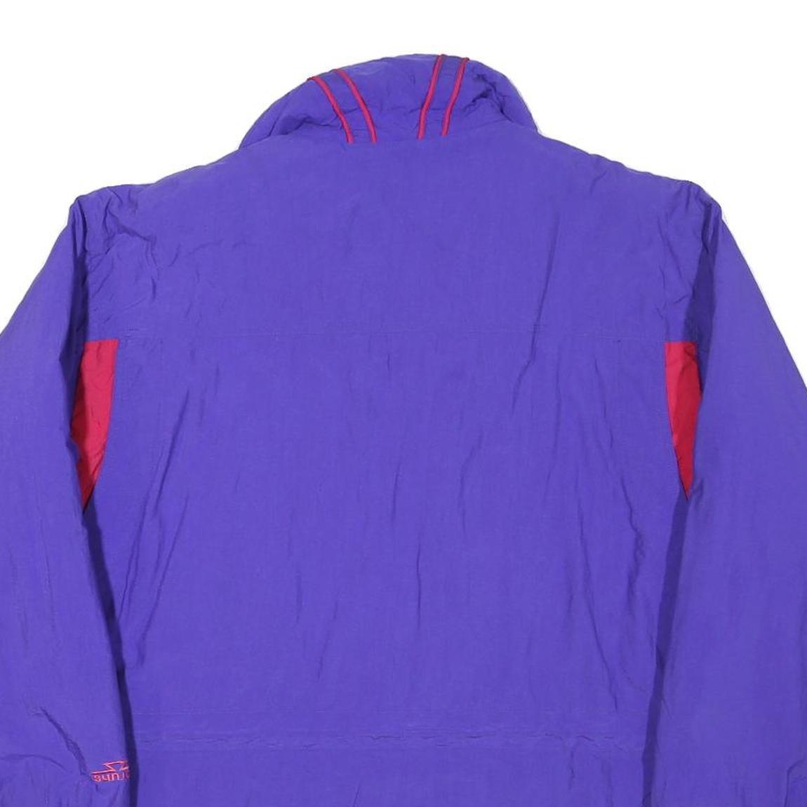 SUNICE Mens Purple & Red Outdoor Jacket M Polyester Blend Zip Warm Casual