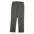 DICKIES Mens Slim Olive Green Cotton Blend Slim Trousers W30 L31 Workwear Casual
