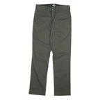 DICKIES Mens Slim Olive Green Cotton Blend Slim Trousers W30 L31 Workwear Casual