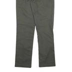 DICKIES Mens Slim Olive Green Cotton Blend Slim Trousers W30 L31 Workwear Casual