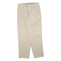 HERREN GLOBUS Mens Beige Cotton Blend Regular Fit Trousers W34 L32 Casual