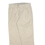 HERREN GLOBUS Mens Beige Cotton Blend Regular Fit Trousers W34 L32 Casual