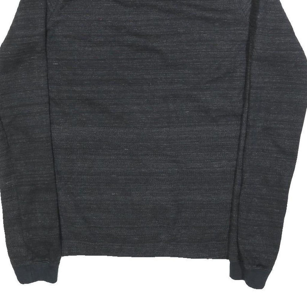 NIKE Mens Black Cotton Blend Jacket M Zip Plain Sports Casual Lightweight