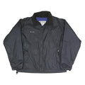 COLUMBIA Mens Black Polyester Blend Zip Jacket M Outdoor Weatherproof Casual