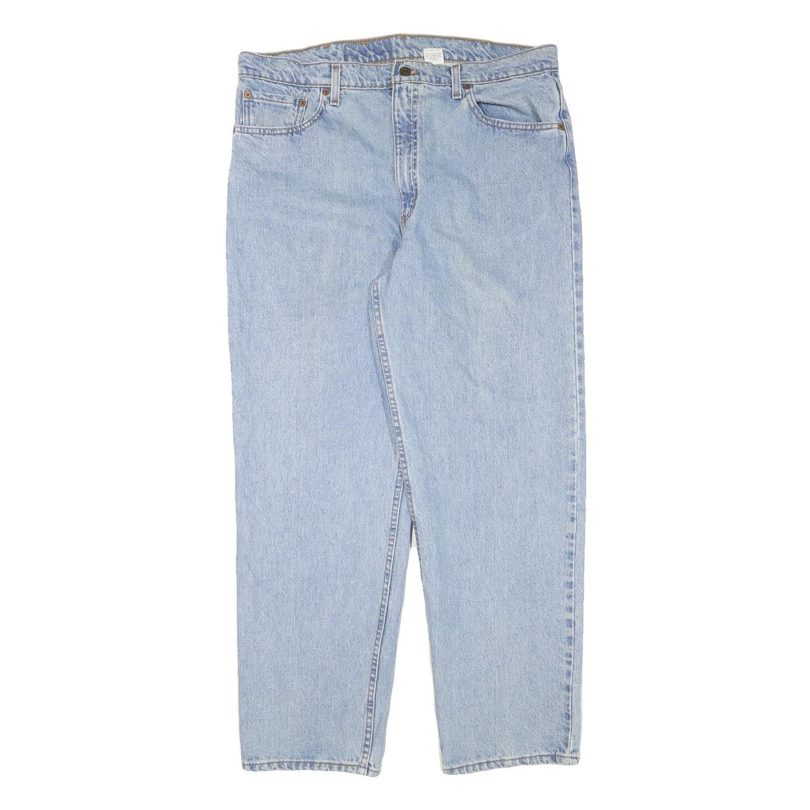 LEVI'S Mens Jeans Blue Relaxed Straight Denim Light W38 L31 Classic Casual