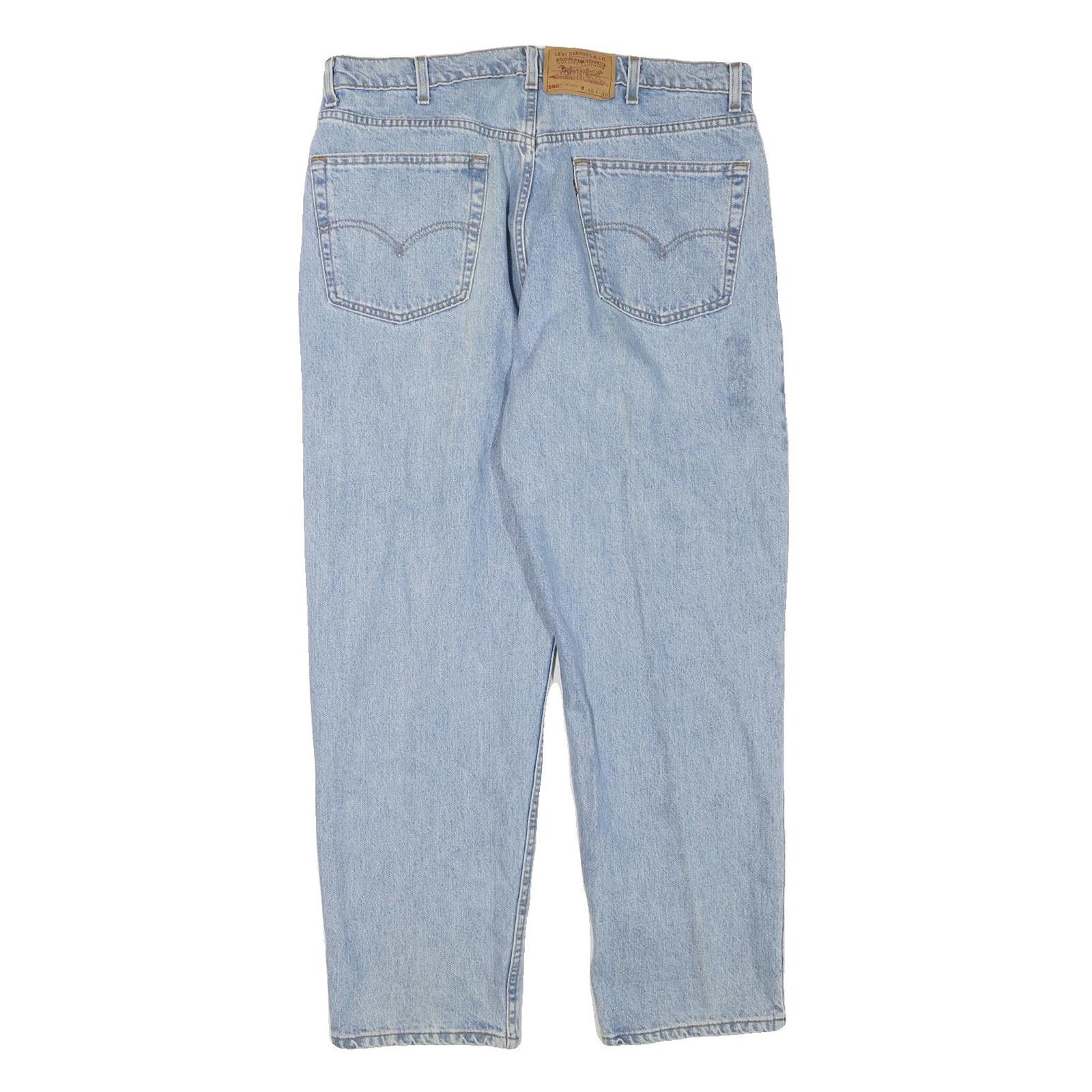 LEVI'S Mens Jeans Blue Relaxed Straight Denim Light W38 L31 Classic Casual
