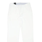 UNDER ARMOUR Womens Polyester Blend White Slim Slim Trousers W29 L30