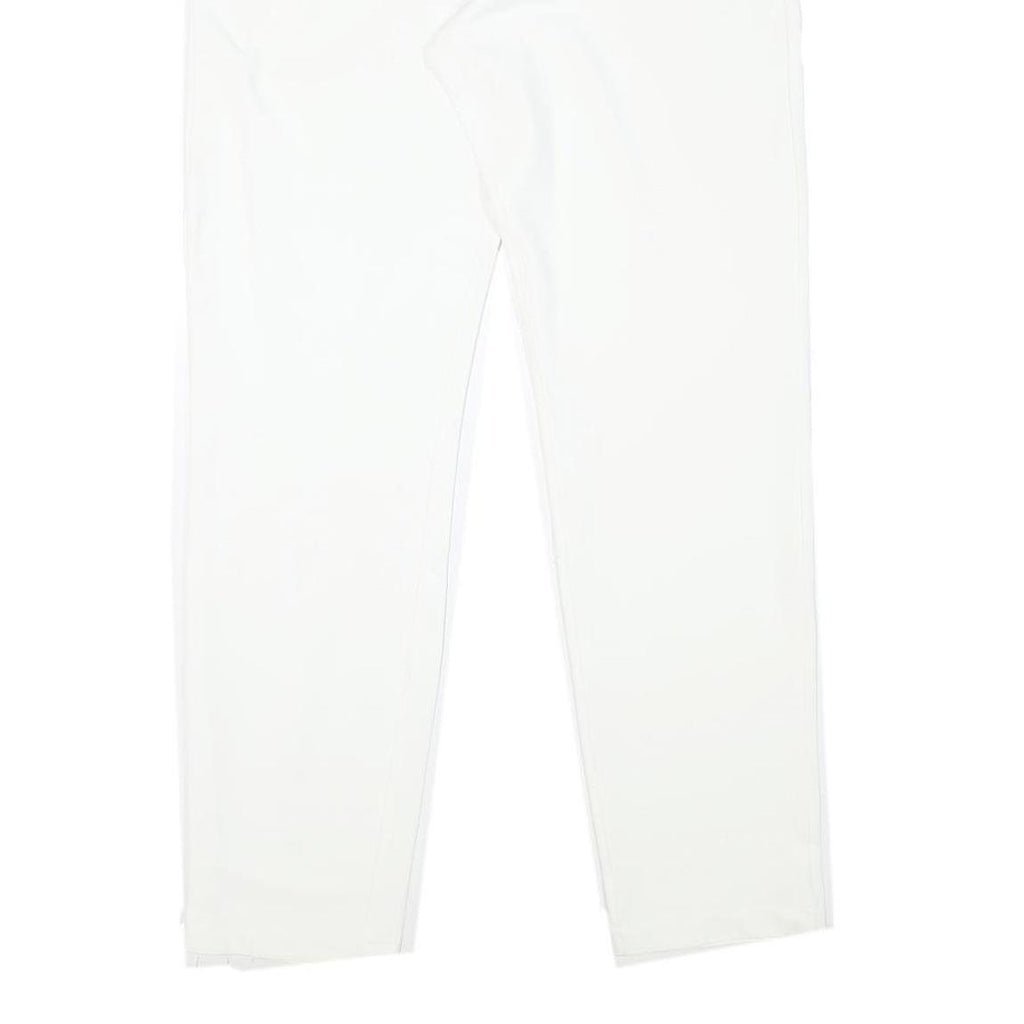 UNDER ARMOUR Womens Polyester Blend White Slim Slim Trousers W29 L30