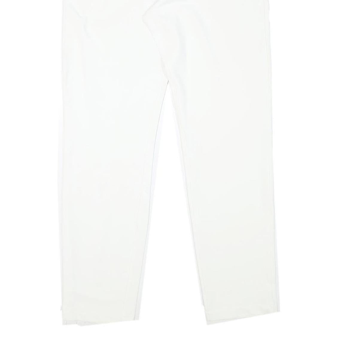 UNDER ARMOUR Womens Polyester Blend White Slim Slim Trousers W29 L30