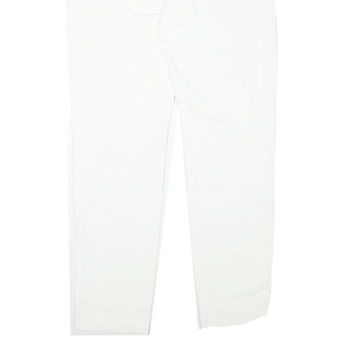 UNDER ARMOUR Womens Polyester Blend White Slim Slim Trousers W29 L30