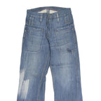 JEANS Womens Blue Regular Straight Denim Medium W28 L28 Faded Casual Wear