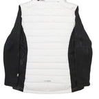 STARTER Womens White & Black Lightweight Zip Jacket M Polyester Blend Sport