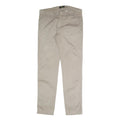 HAMMONT AND BLAINE Mens Slim Beige Cotton Blend Trousers W34 L31 Zip Closure