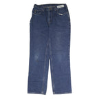 CARHARTT Mens Blue Regular Denim Jeans W32 L32 Cotton Blend Zip Pockets