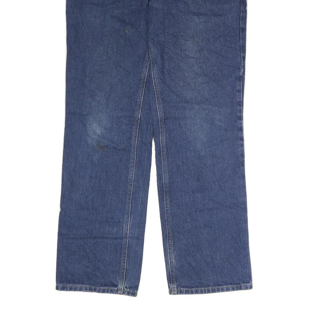 CARHARTT Mens Blue Regular Denim Jeans W32 L32 Cotton Blend Zip Pockets