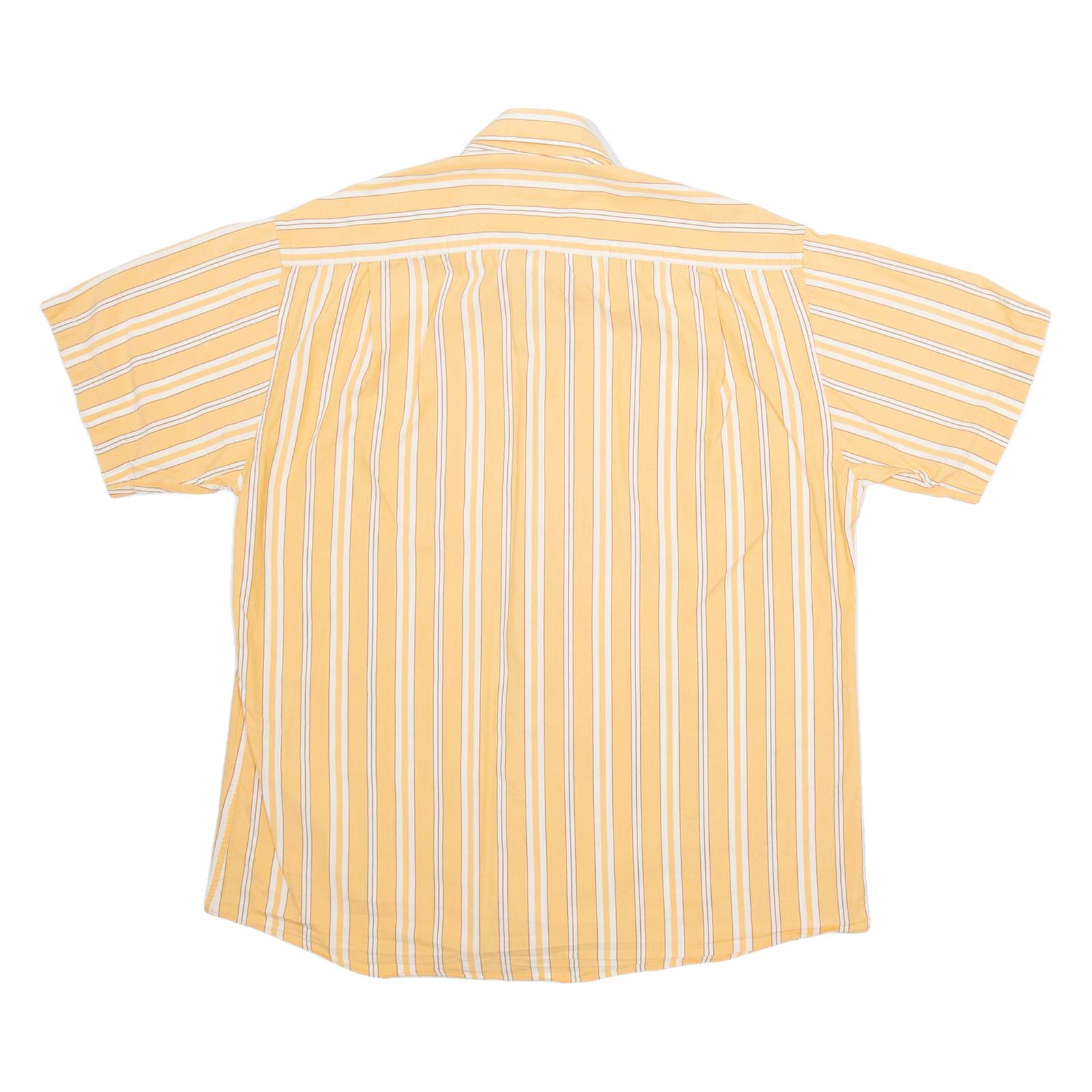 PIERRE CARDIN Mens Shirt Orange Striped M