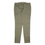 FLASHLIGHTS Womens Cotton Blend Slim Cargo Khaki Trousers W34 L34 Utility Casual