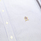 TOMMY HILFIGER Mens Blue Shirt XL Cotton Striped Button Down
