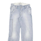 G-STAR Mens Jeans Blue Relaxed Straight Denim Light W32 L32 Button Closure