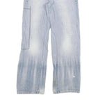 G-STAR Mens Jeans Blue Relaxed Straight Denim Light W32 L32 Button Closure