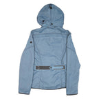WELLEMSTEYN Womens Blue Outdoor Jacket S Polyester Blend Woven Plain Tailored