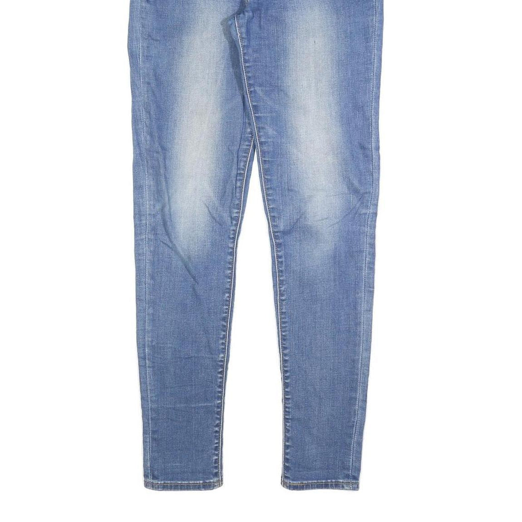 LEVI'S 721 Womens Slim Blue Denim Light W27 L30 Slim Fit Zip Jeans