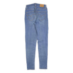 LEVI'S 721 Womens Slim Blue Denim Light W27 L30 Slim Fit Zip Jeans