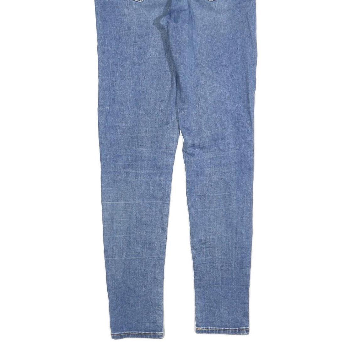 LEVI'S 721 Womens Slim Blue Denim Light W27 L30 Slim Fit Zip Jeans